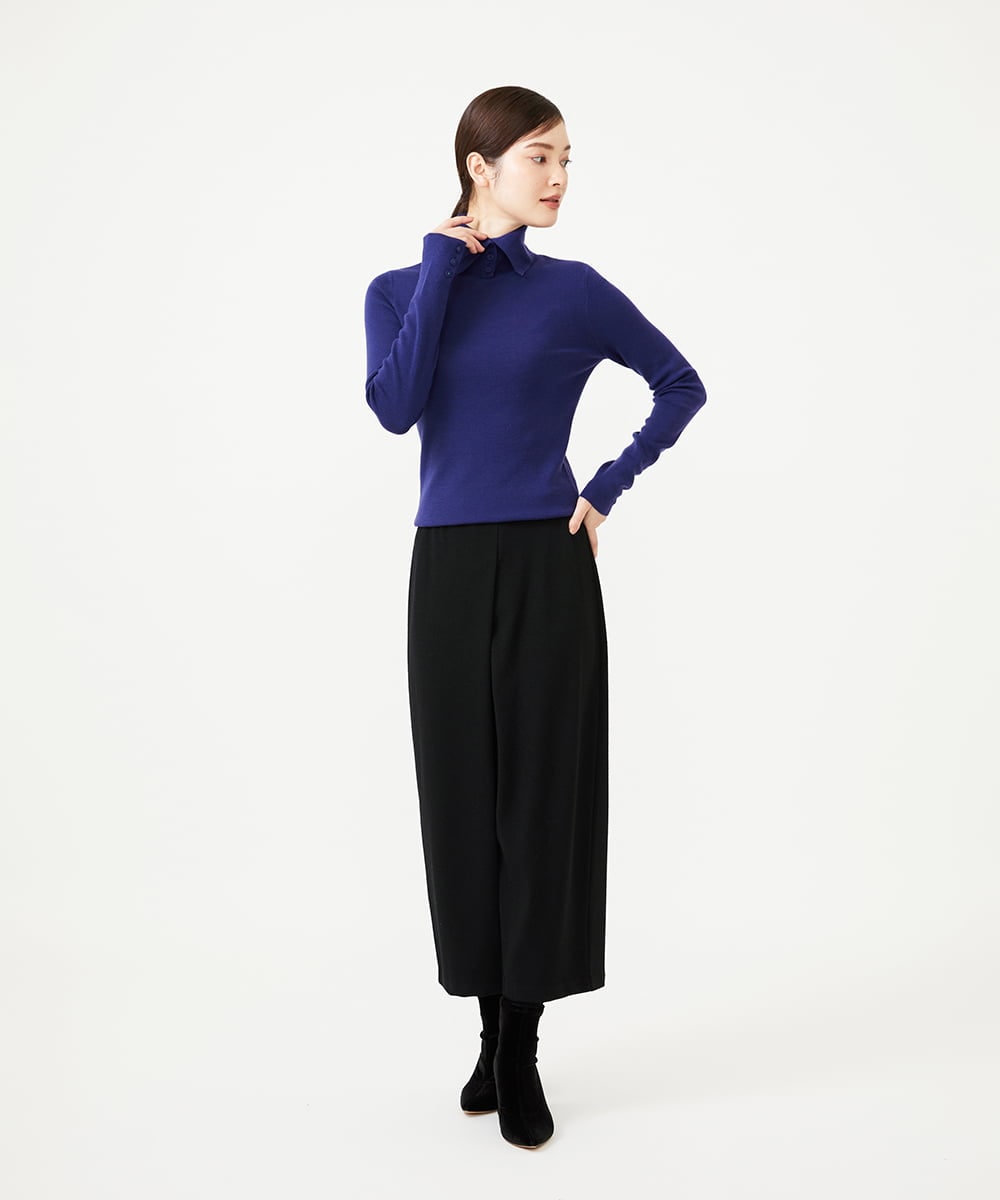 GBLAG70300 Sybilla(シビラ) ウールアムンゼンラップパンツ ブラック