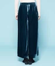GBLAK09360 Sybilla(シビラ) ベルベットレーヨンワイドパンツ ネイビー