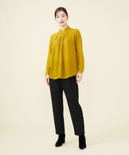 GBLAV15300 Sybilla(シビラ) フロントタックストレッチパンツ ブラック