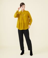 GBLAV15300 Sybilla(シビラ) フロントタックストレッチパンツ ブラック