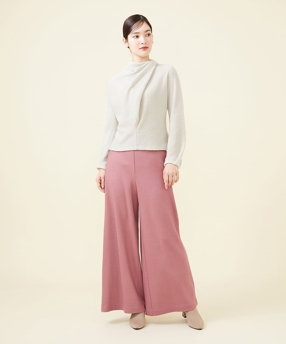 GBLAW19300 Sybilla(シビラ) ルミナリースムースワイドパンツ ピンク