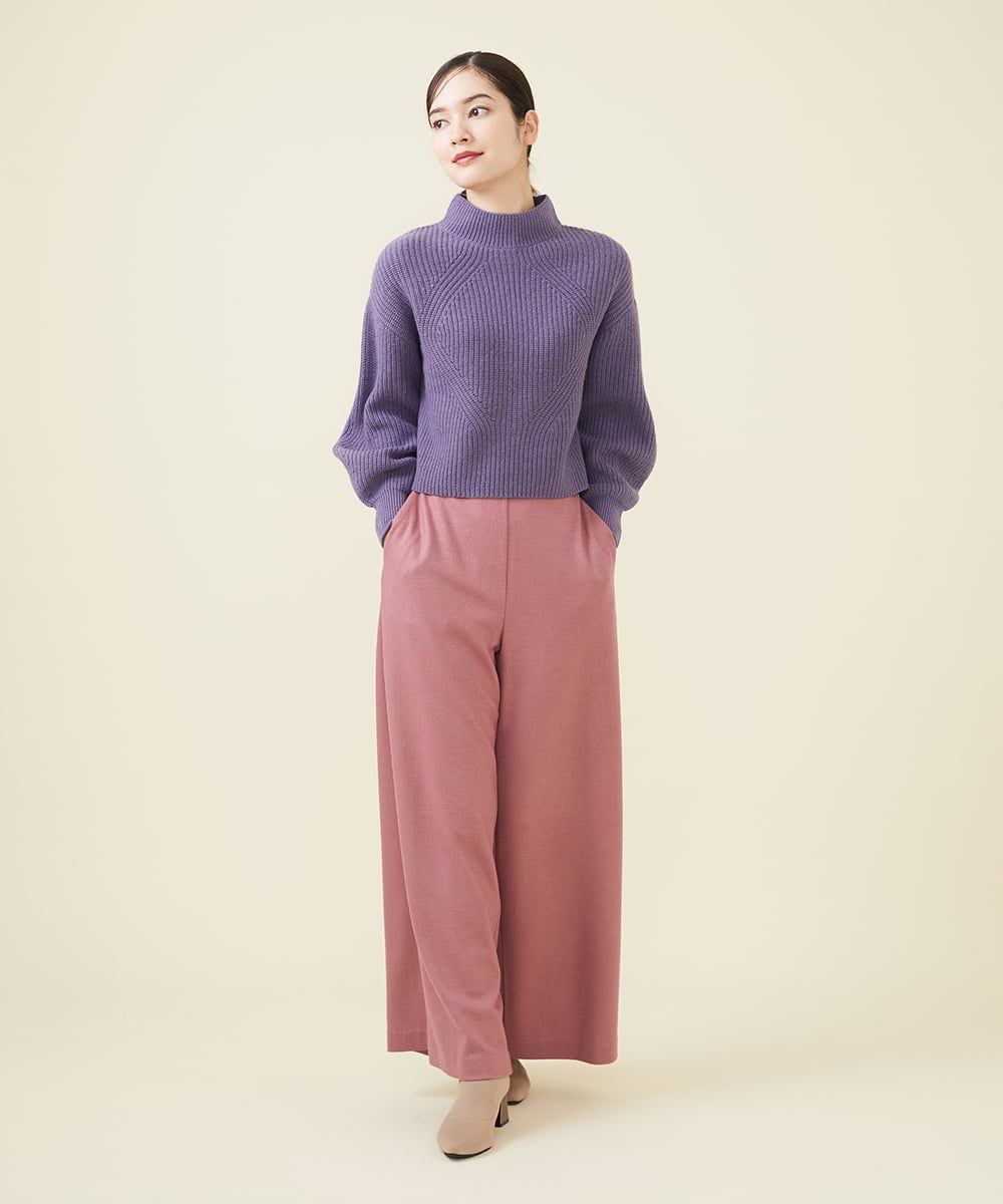 GBLAW19300 Sybilla(シビラ) ルミナリースムースワイドパンツ ピンク