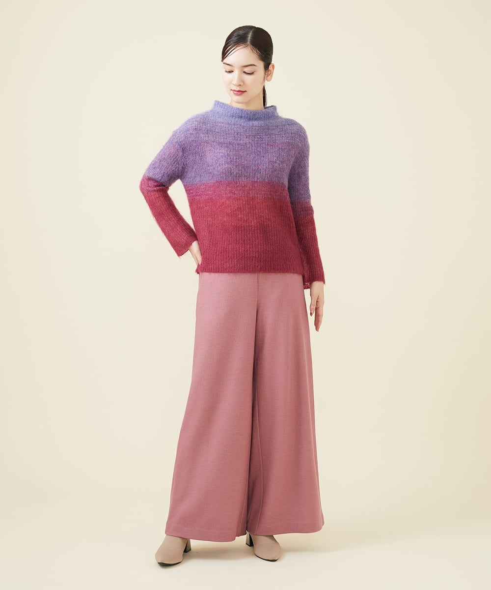 GBLAW19300 Sybilla(シビラ) ルミナリースムースワイドパンツ ピンク