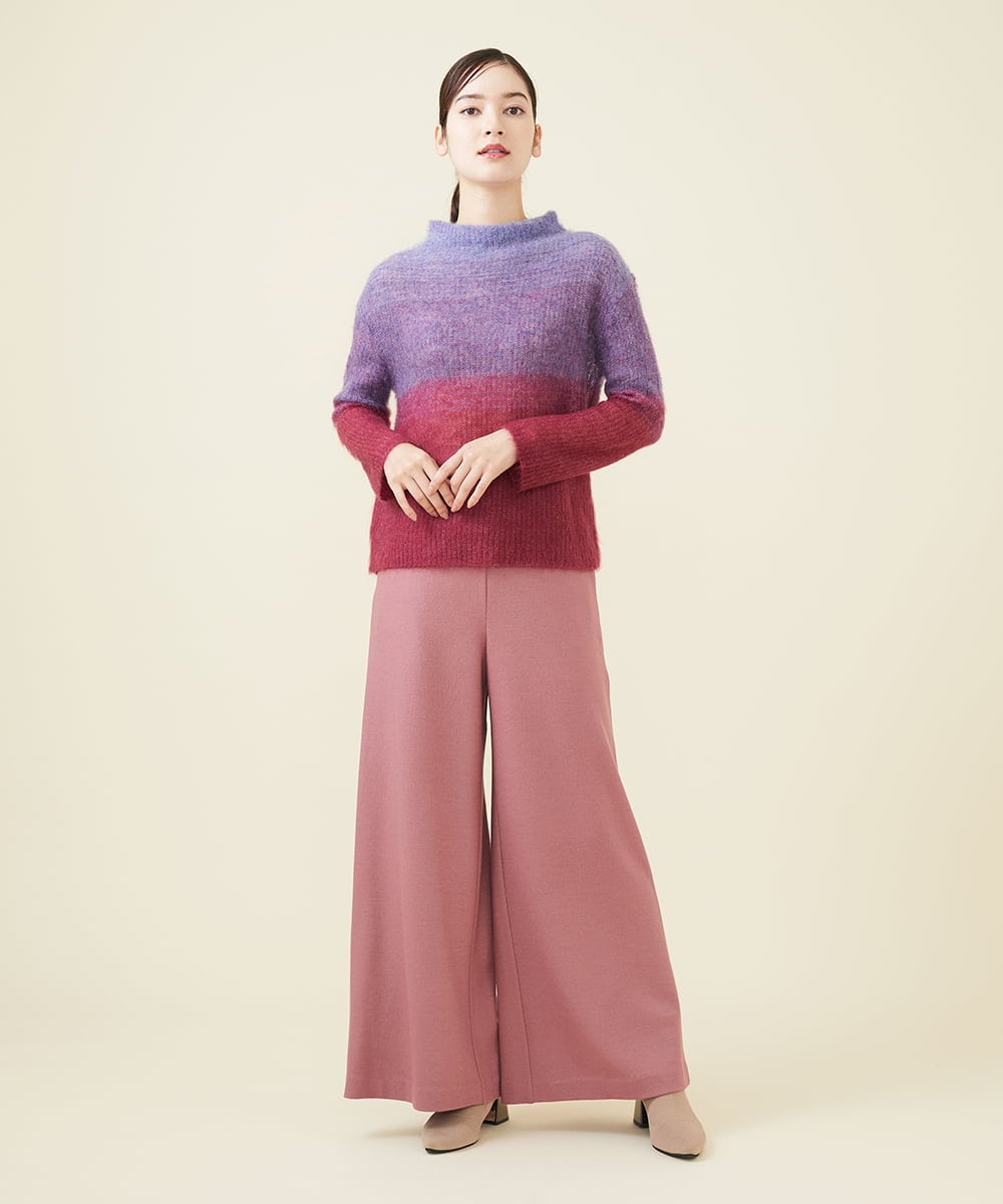 GBLAW19300 Sybilla(シビラ) ルミナリースムースワイドパンツ ピンク