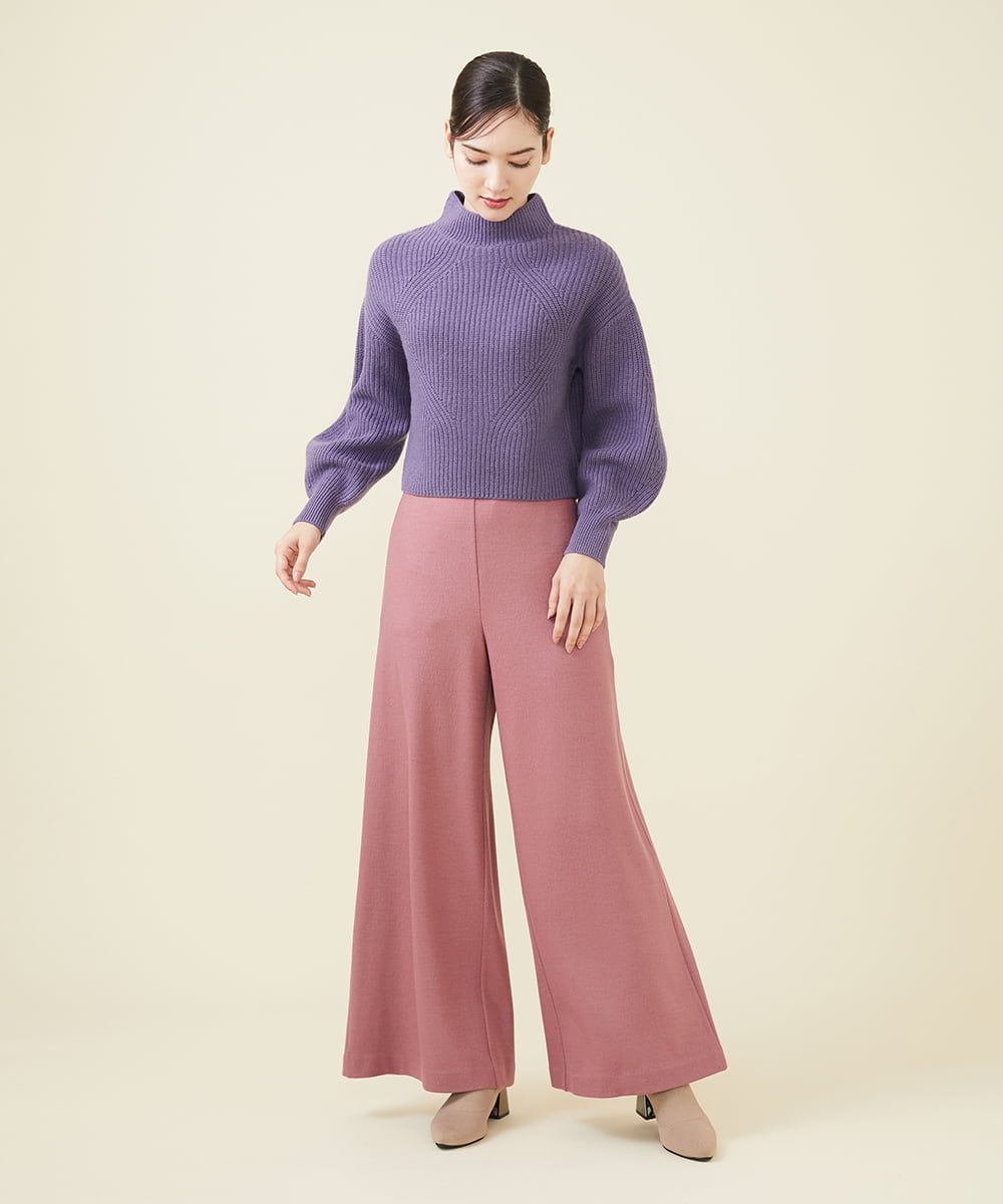 GBLAW19300 Sybilla(シビラ) ルミナリースムースワイドパンツ ピンク