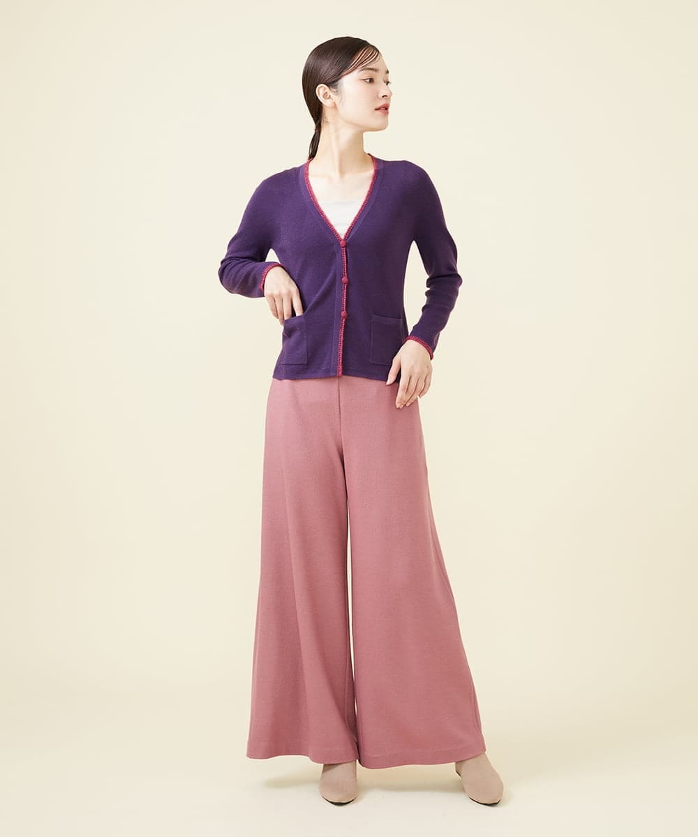 GBLAW19300 Sybilla(シビラ) ルミナリースムースワイドパンツ ピンク