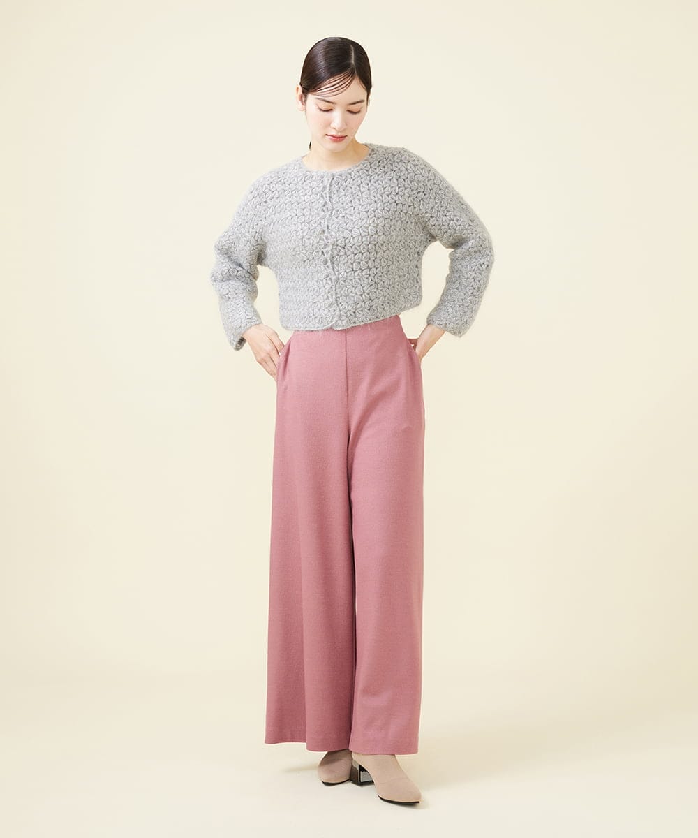 GBLAW19300 Sybilla(シビラ) ルミナリースムースワイドパンツ ピンク
