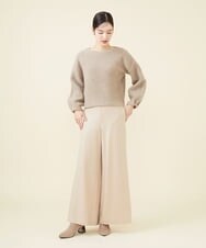 GBLAW19300 Sybilla(シビラ) ルミナリースムースワイドパンツ ベージュ