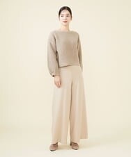GBLAW19300 Sybilla(シビラ) ルミナリースムースワイドパンツ ベージュ