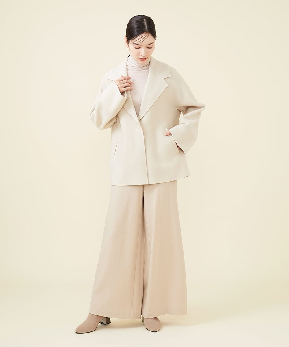 GBLAW19300 Sybilla(シビラ) ルミナリースムースワイドパンツ ベージュ