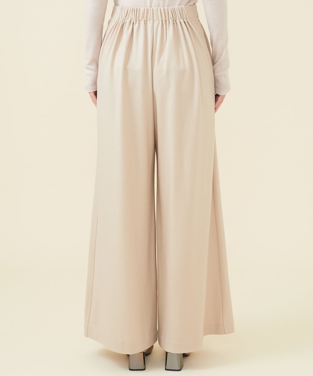 GBLAW19300 Sybilla(シビラ) ルミナリースムースワイドパンツ ベージュ