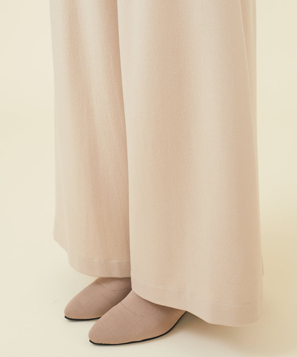 GBLAW19300 Sybilla(シビラ) ルミナリースムースワイドパンツ ベージュ