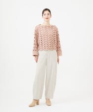 GBLEA05330 Sybilla(シビラ) 【ドラマ着用】テンセルデニムフォルムパンツ ライトベージュ