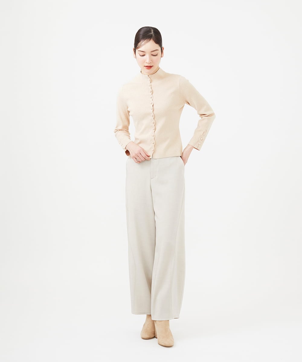 GBLEA05330 Sybilla(シビラ) 【ドラマ着用】テンセルデニムフォルムパンツ ライトベージュ