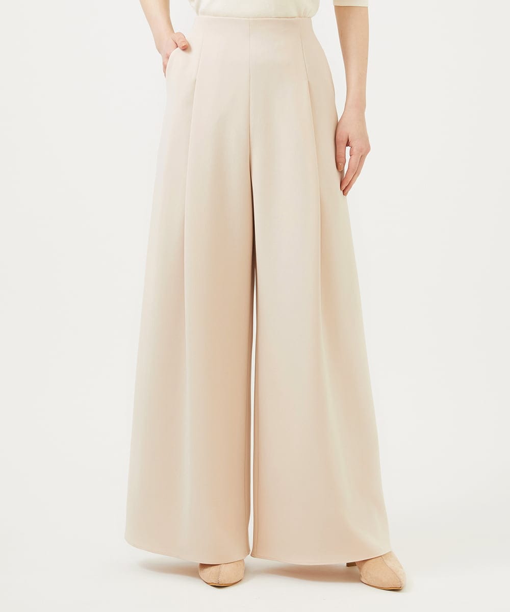 GBLEE01360 Sybilla(シビラ) フロントタックワイドパンツ ピンクベージュ