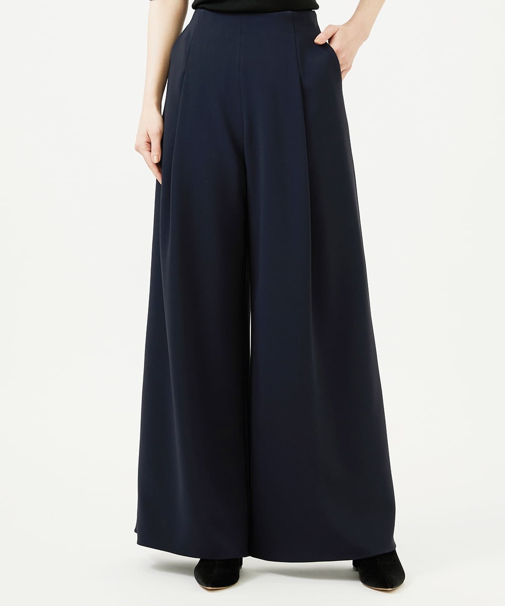 GBLEE01360 Sybilla(シビラ) フロントタックワイドパンツ ダークネイビー