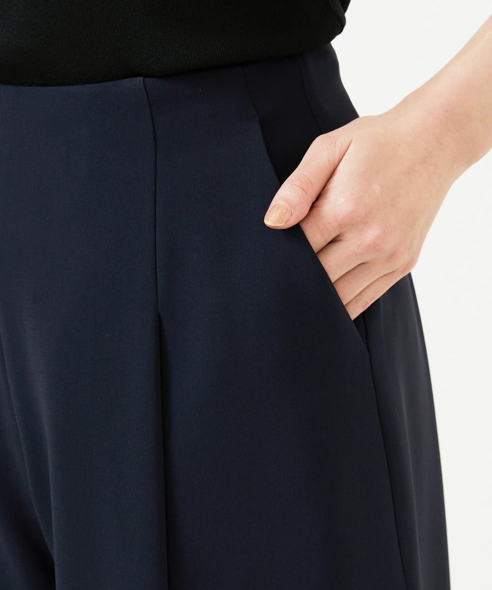 GBLEE01360 Sybilla(シビラ) フロントタックワイドパンツ ダークネイビー