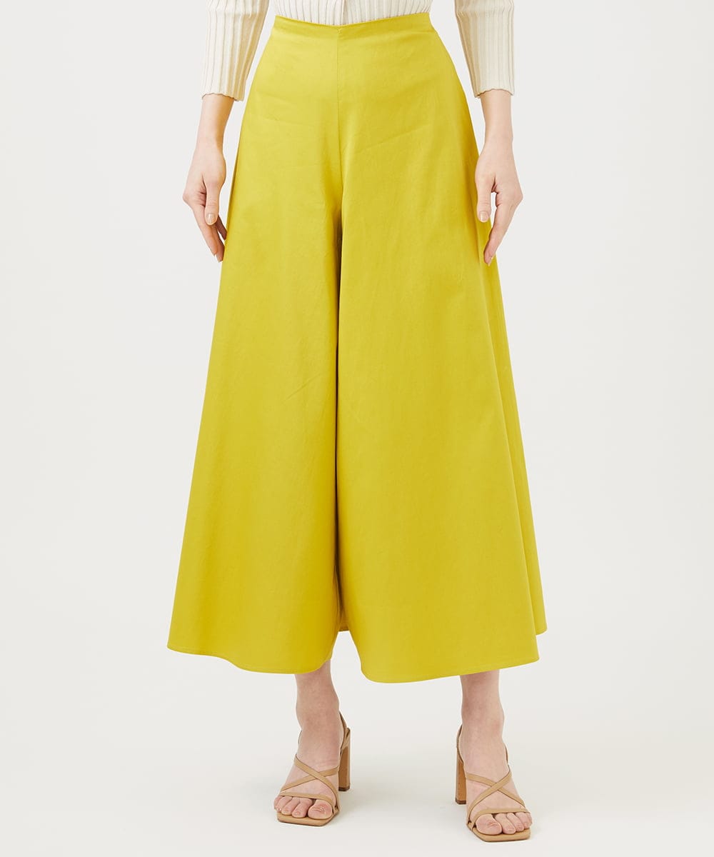 GBLEE32270 Sybilla(シビラ) フレアクロップドパンツ イエロー