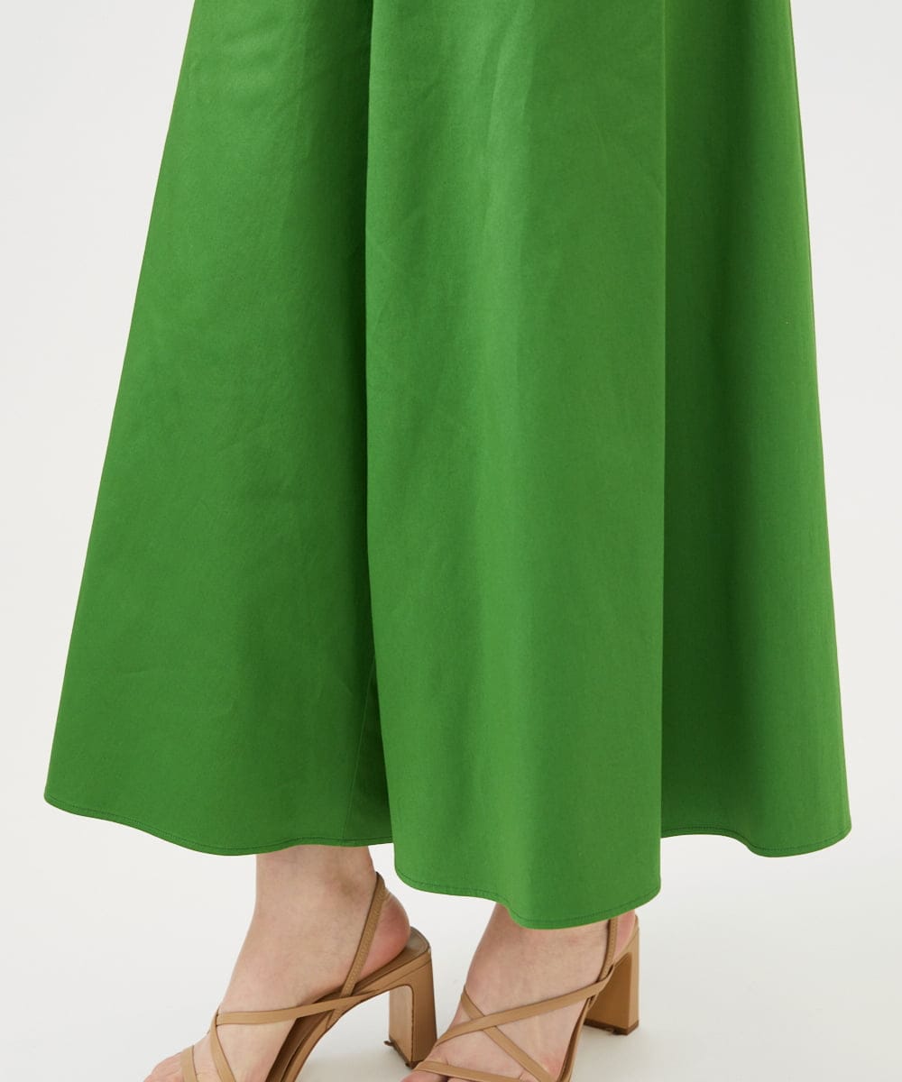 GBLEE32270 Sybilla(シビラ) フレアクロップドパンツ グリーン