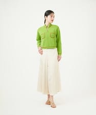 GBLEE32270 Sybilla(シビラ) フレアクロップドパンツ ライトベージュ