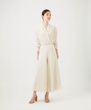 GBLEE32270 Sybilla(シビラ) フレアクロップドパンツ ライトベージュ