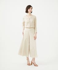 GBLEE32270 Sybilla(シビラ) フレアクロップドパンツ ライトベージュ