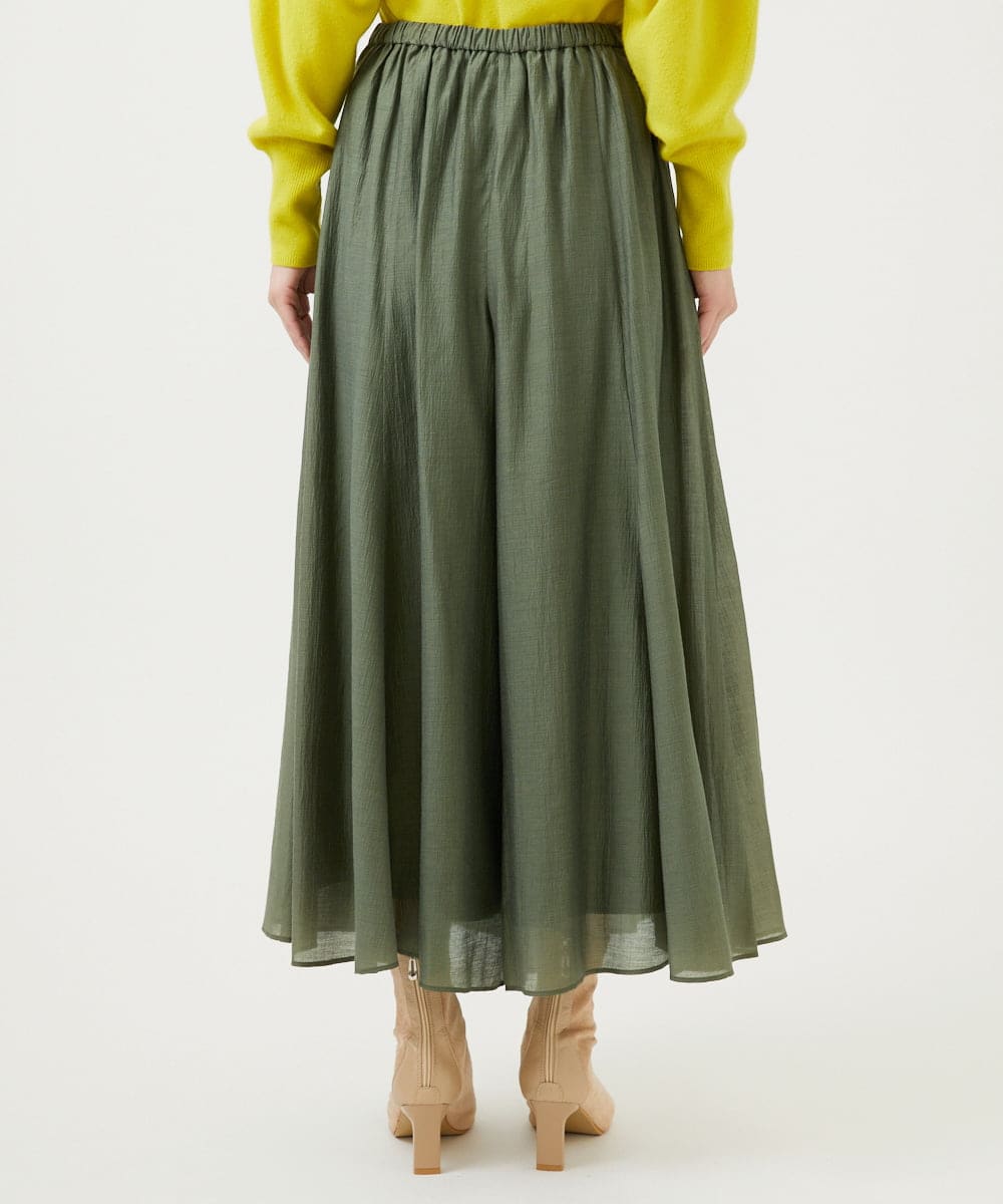 GBLEE42250 Sybilla(シビラ) シアークリンクルフレアパンツ カーキ