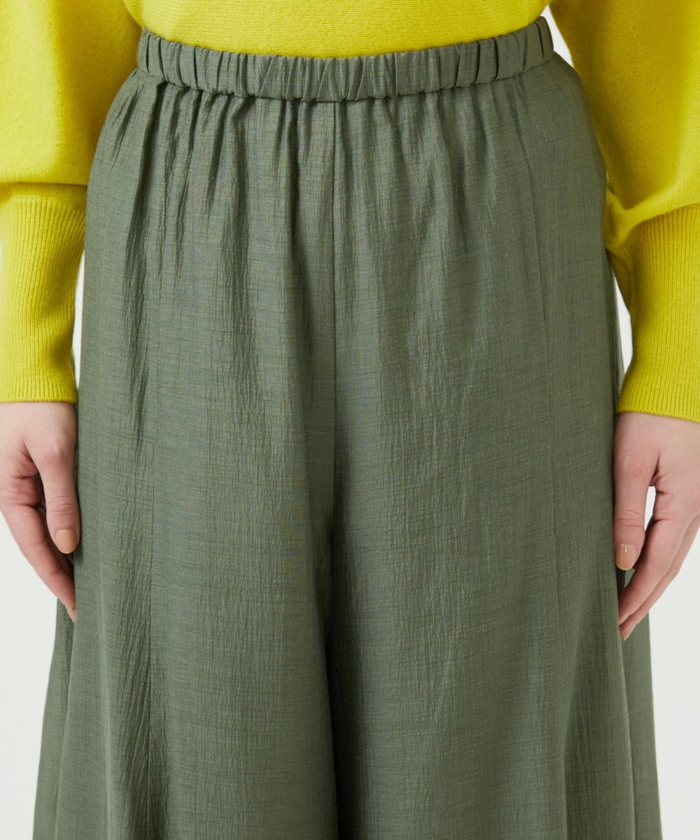 GBLEE42250 Sybilla(シビラ) シアークリンクルフレアパンツ カーキ