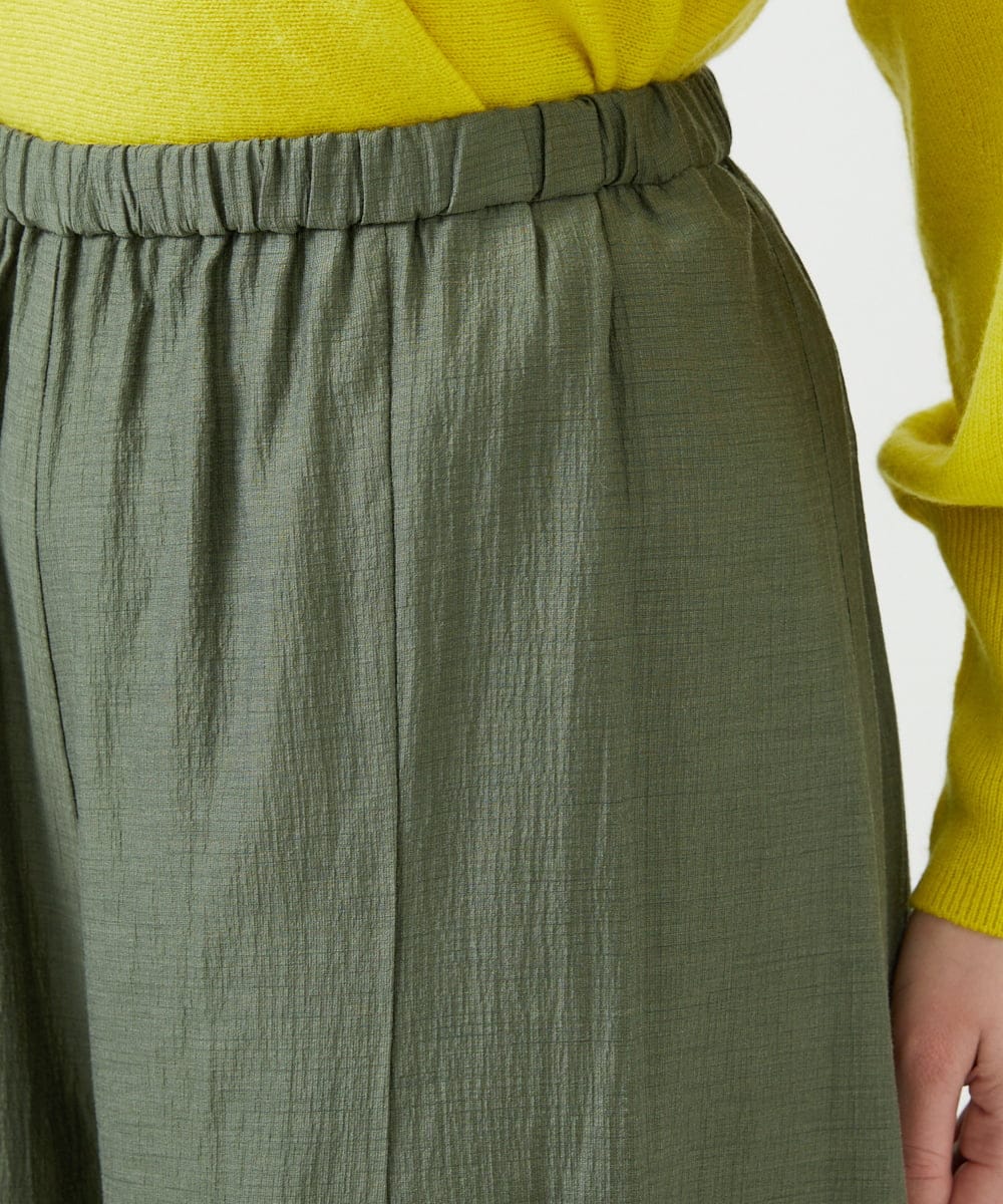 GBLEE42250 Sybilla(シビラ) シアークリンクルフレアパンツ カーキ