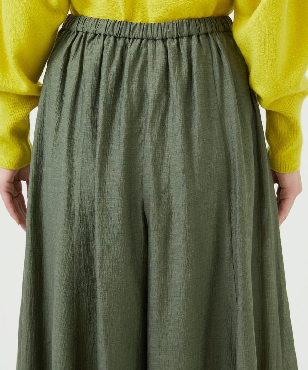 GBLEE42250 Sybilla(シビラ) シアークリンクルフレアパンツ カーキ