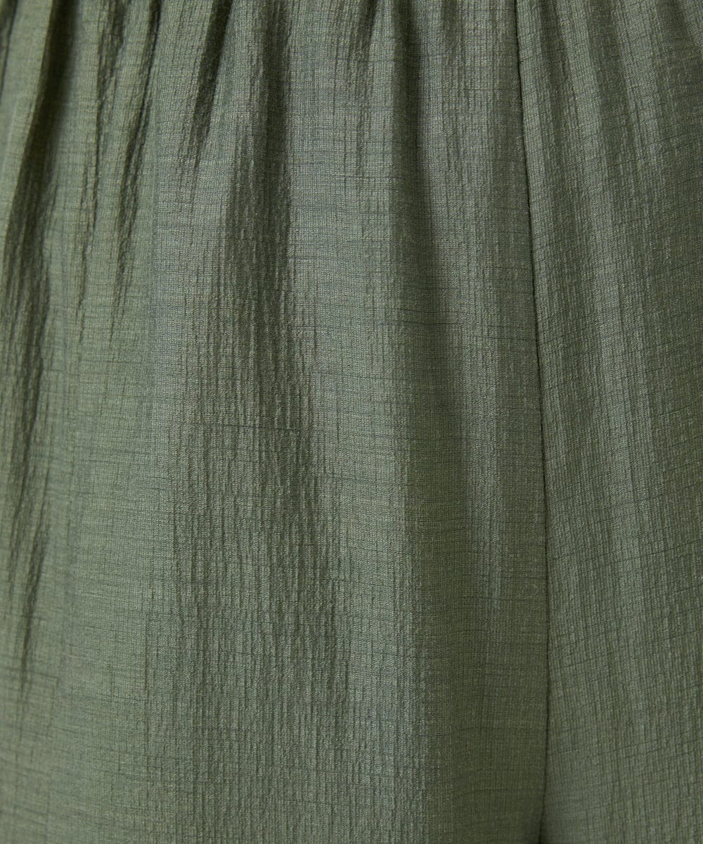 GBLEE42250 Sybilla(シビラ) シアークリンクルフレアパンツ カーキ