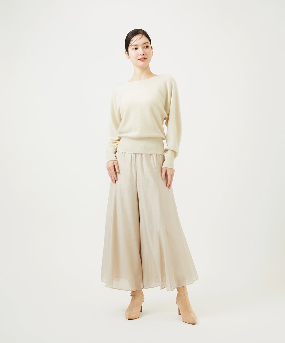 GBLEE42250 Sybilla(シビラ) シアークリンクルフレアパンツ ベージュ