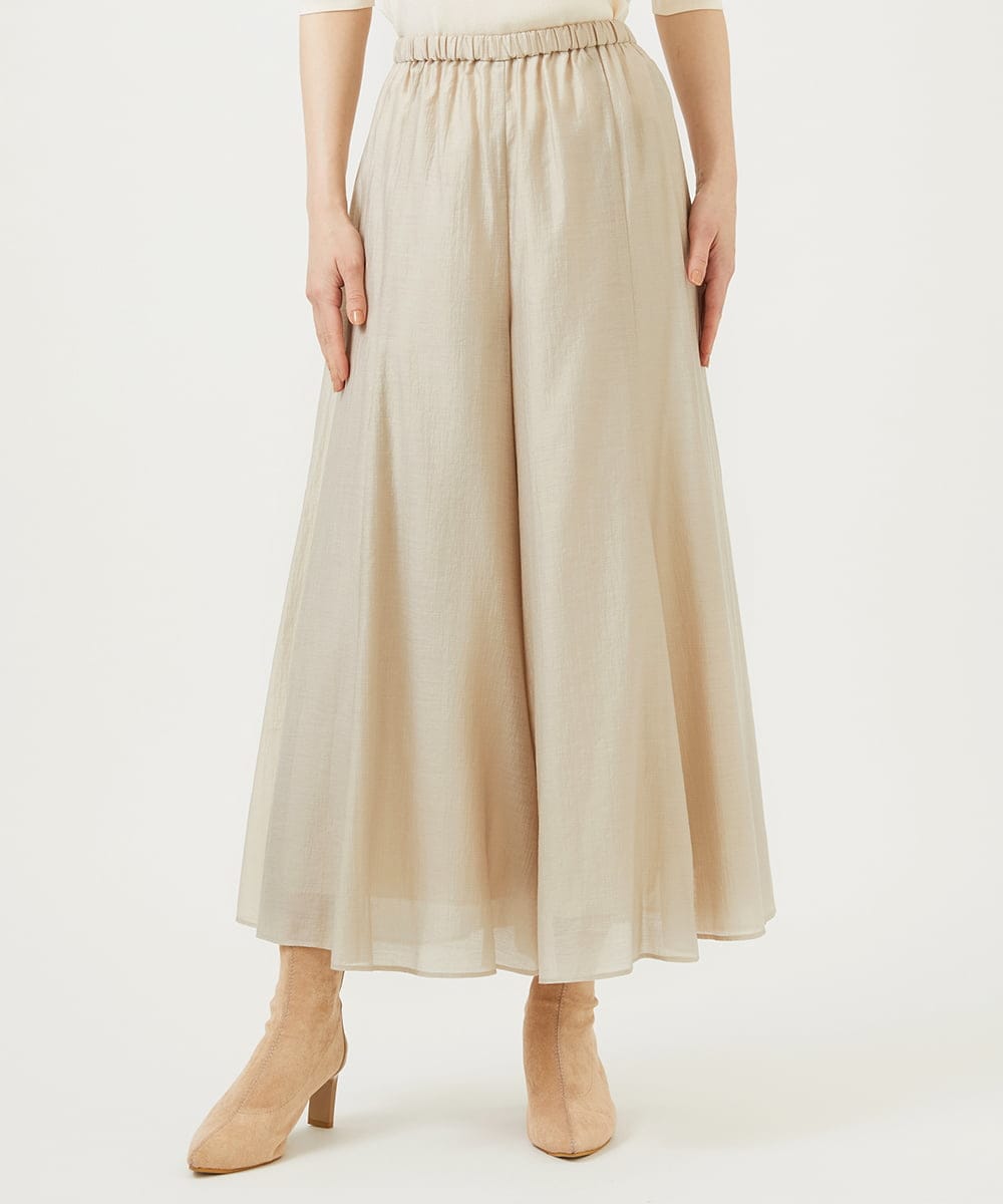 GBLEE42250 Sybilla(シビラ) シアークリンクルフレアパンツ ベージュ