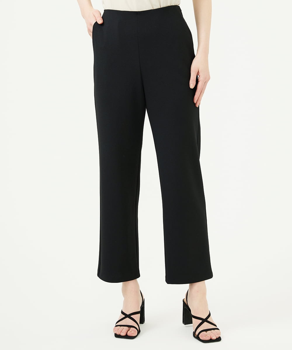 GBLEE42270 Sybilla(シビラ) ストレートクロップドパンツ ブラック