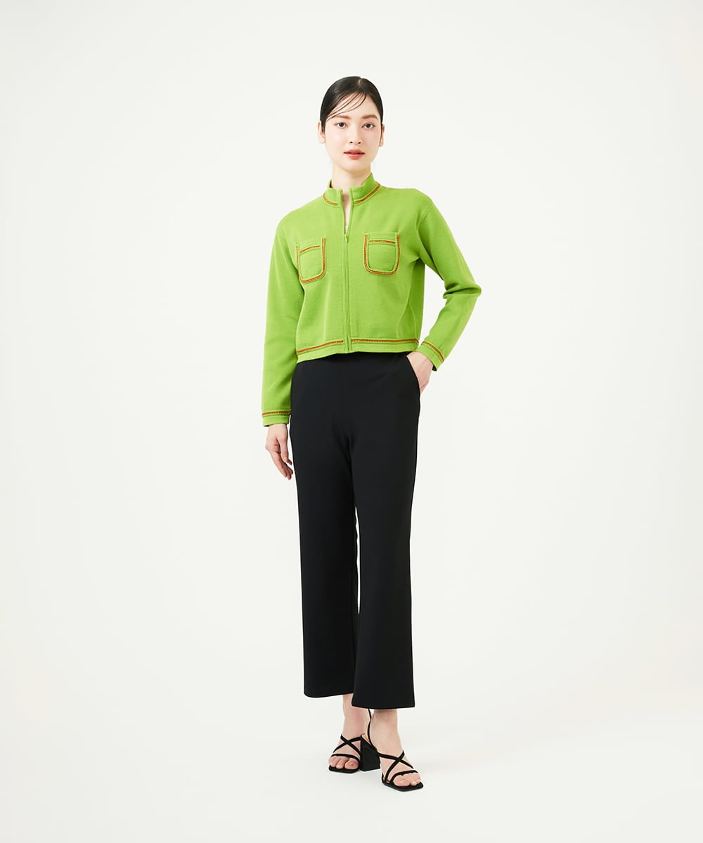 GBLEE42270 Sybilla(シビラ) ストレートクロップドパンツ ブラック