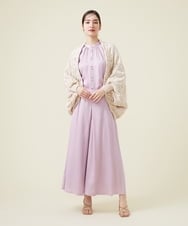 GBLET13330 Sybilla(シビラ) 【ドラマ着用】フロントタックサテンフレアパンツ ライトパープル