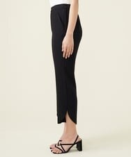 GBLET19300 Sybilla(シビラ) デニットジョーゼットクロップドパンツ ブラック