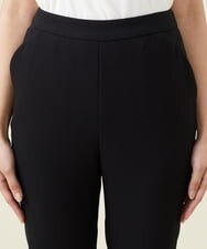 GBLET19300 Sybilla(シビラ) デニットジョーゼットクロップドパンツ ブラック