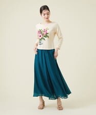 GBLEU54230 Sybilla(シビラ) シームフレアパンツ グリーン
