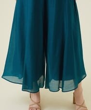 GBLEU54230 Sybilla(シビラ) シームフレアパンツ グリーン