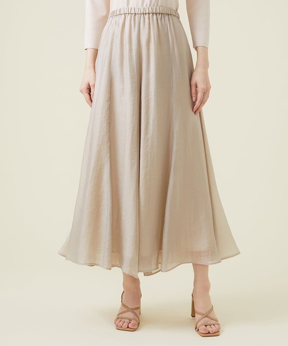 GBLEU54230 Sybilla(シビラ) シームフレアパンツ ライトグレージュ