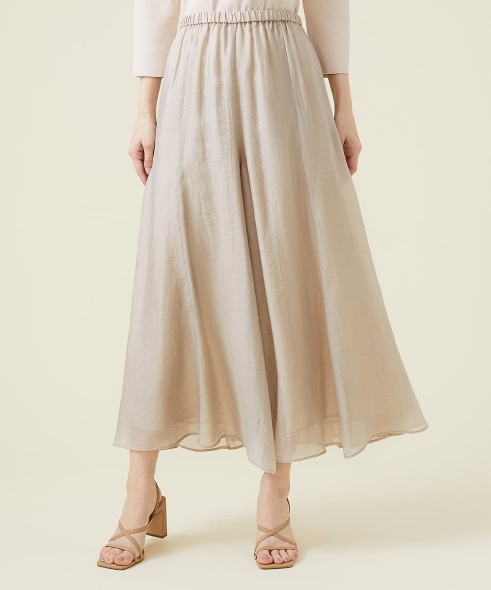 GBLEU54230 Sybilla(シビラ) シームフレアパンツ ライトグレージュ