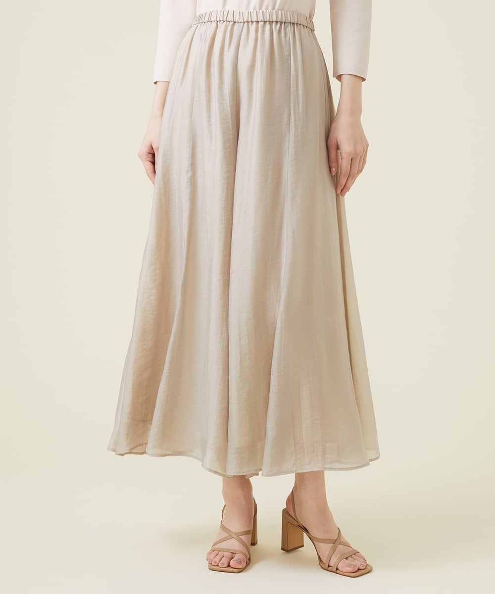 GBLEU54230 Sybilla(シビラ) シームフレアパンツ ライトグレージュ