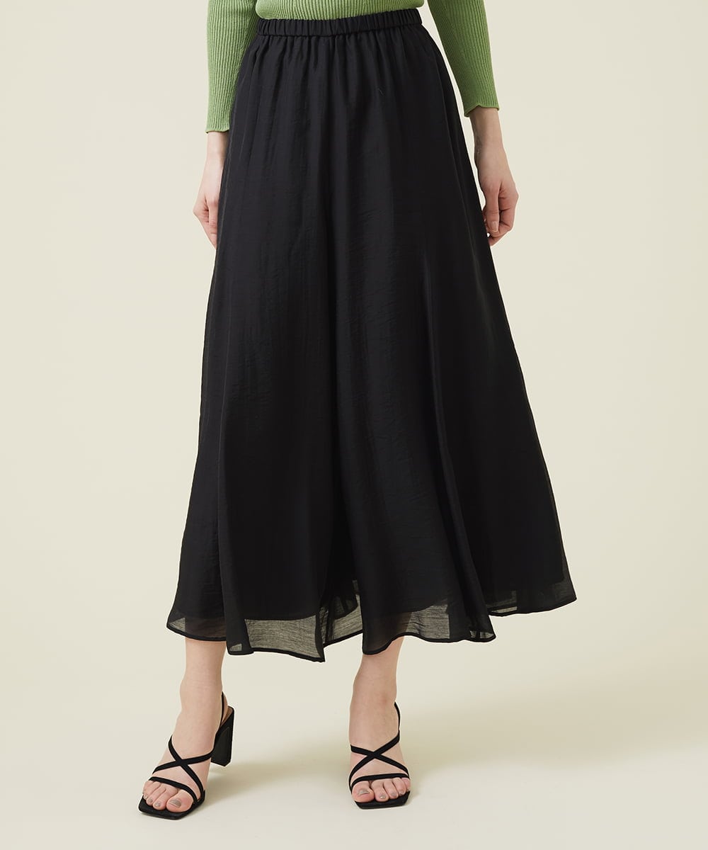 GBLEU54230 Sybilla(シビラ) シームフレアパンツ ブラック