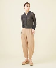 テンセルデニムラウンドフォルムパンツ(クロップド・半端丈