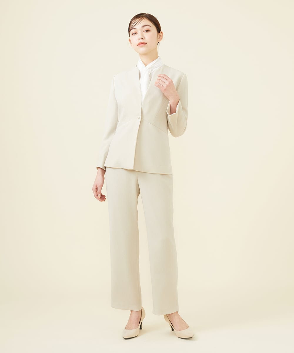 GBLEW20330 Sybilla(シビラ) バックベンツ入りパンツ ライトベージュ