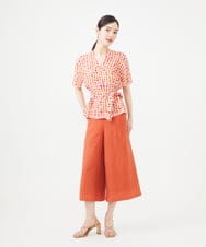 GBLGB01400 Sybilla(シビラ) クロップドワイドパンツ バーントオレンジ