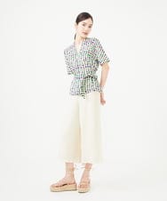 GBLGB01400 Sybilla(シビラ) クロップドワイドパンツ アイボリー