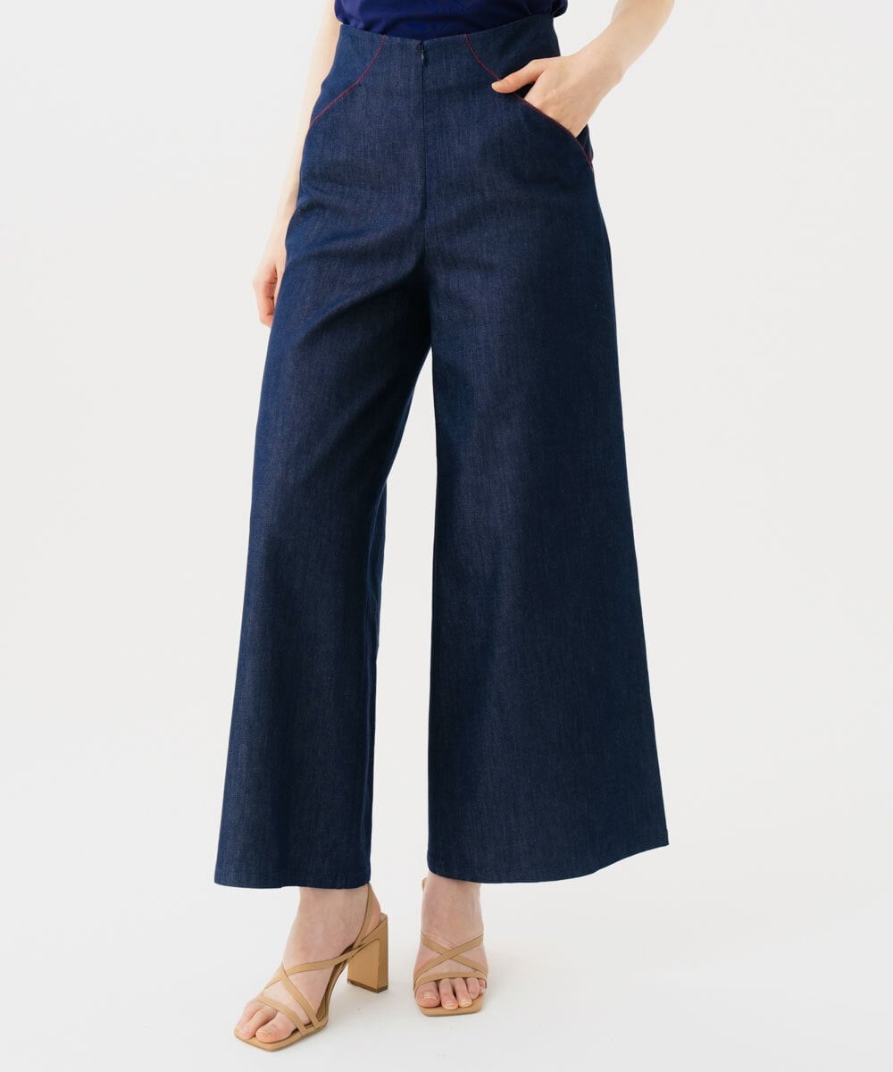 GBLGD06300 Sybilla(シビラ) ステッチデニムパンツ ネイビー