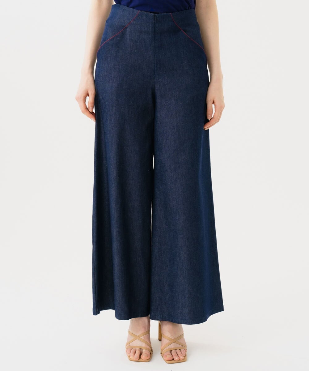 GBLGD06300 Sybilla(シビラ) ステッチデニムパンツ ネイビー